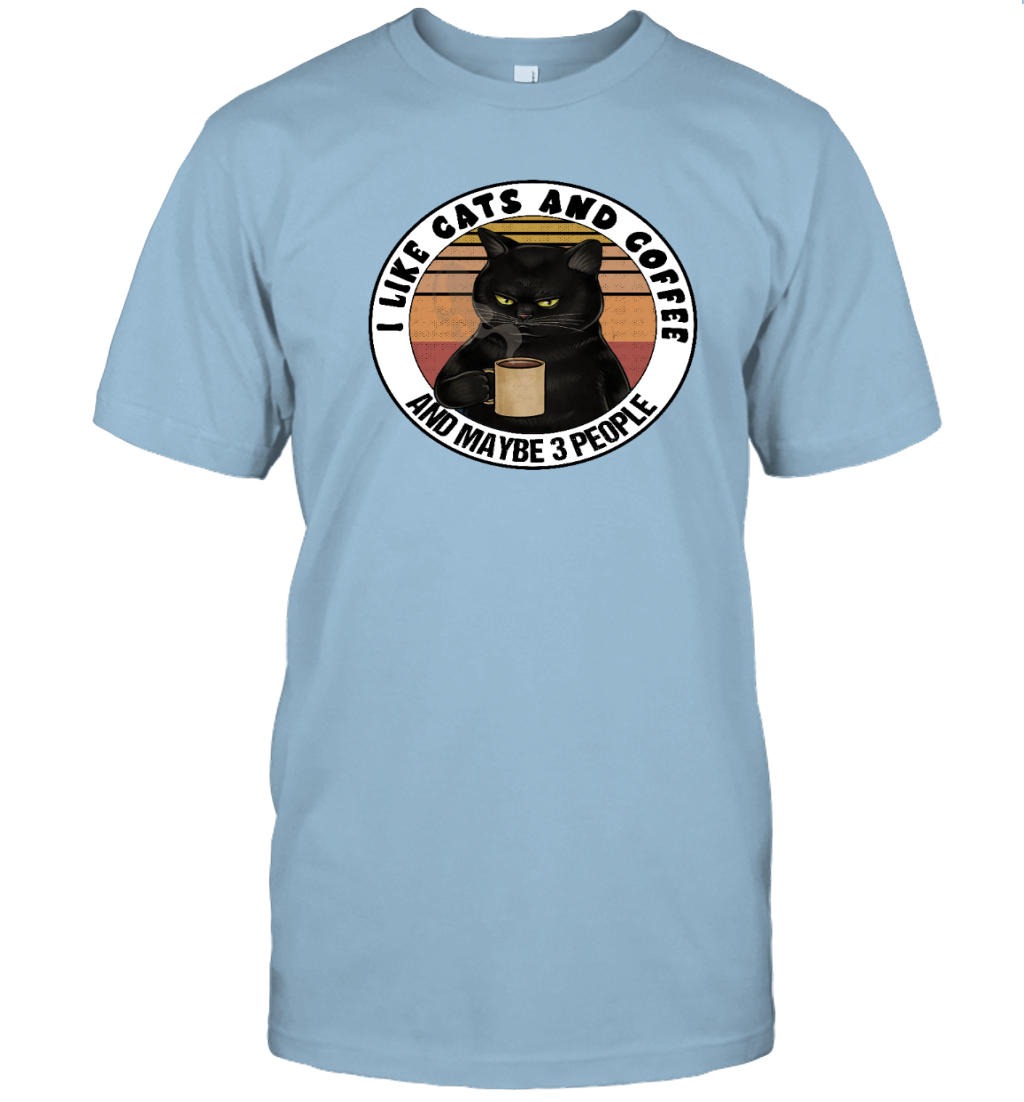 ETT915 I Love Cats And Coffee And Maybe 3 People