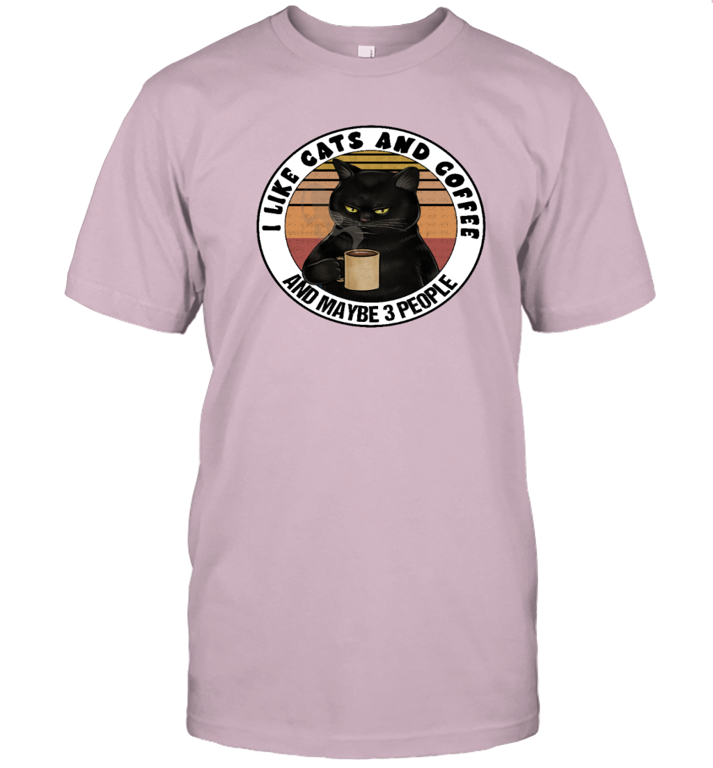 ETT915 I Love Cats And Coffee And Maybe 3 People