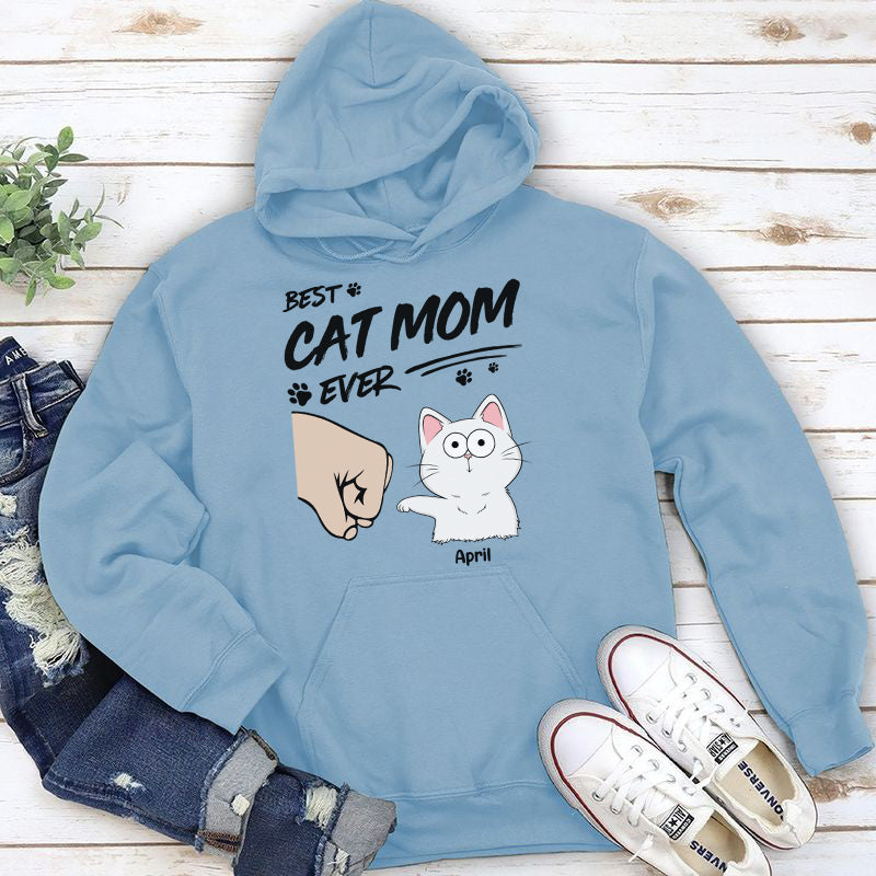 PST60 Best Cat Dad Mom Ever Just Ask Fist Bump Cat Lover - Personalized Custom