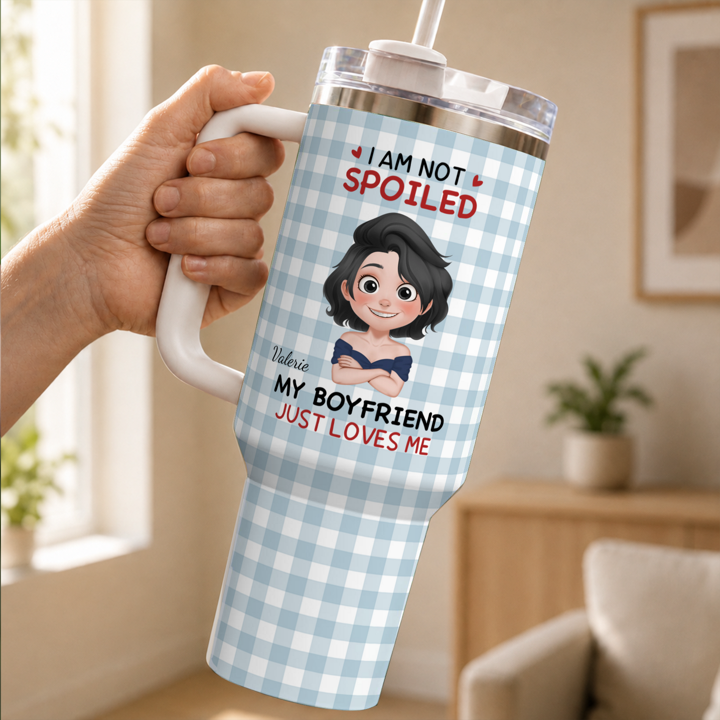 VPST72 I'm Not Spoiled My Husband Just Loves Me - Personalized Custom Tumbler