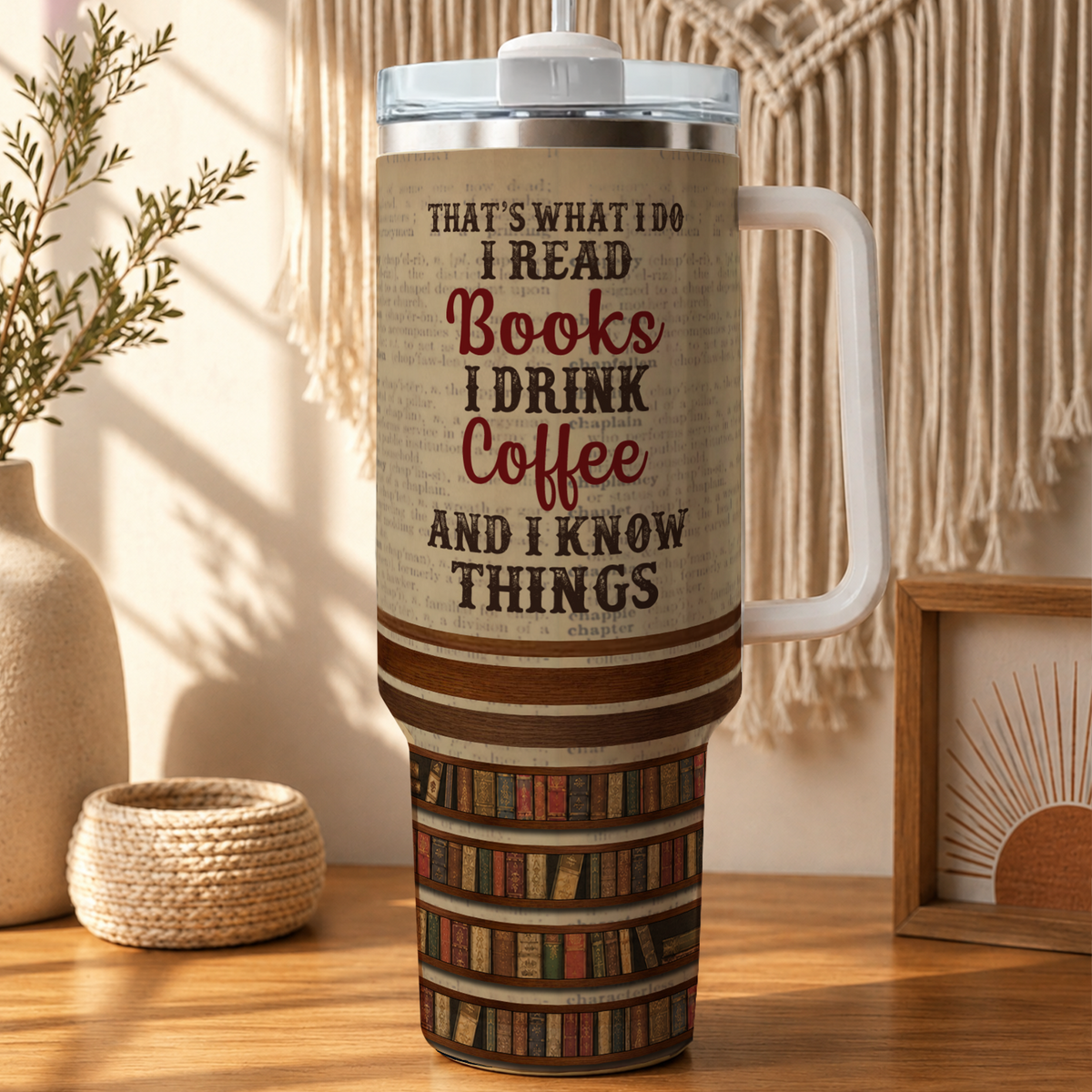 APST10 Just A Girl Who Loves Books - Personalized Custom Tumbler