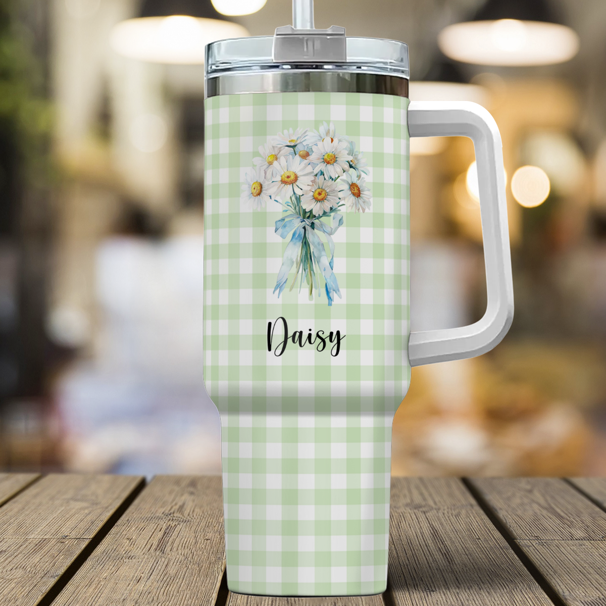 VPST75 Birth Flower Custom Name - Personalized Custom Tumbler