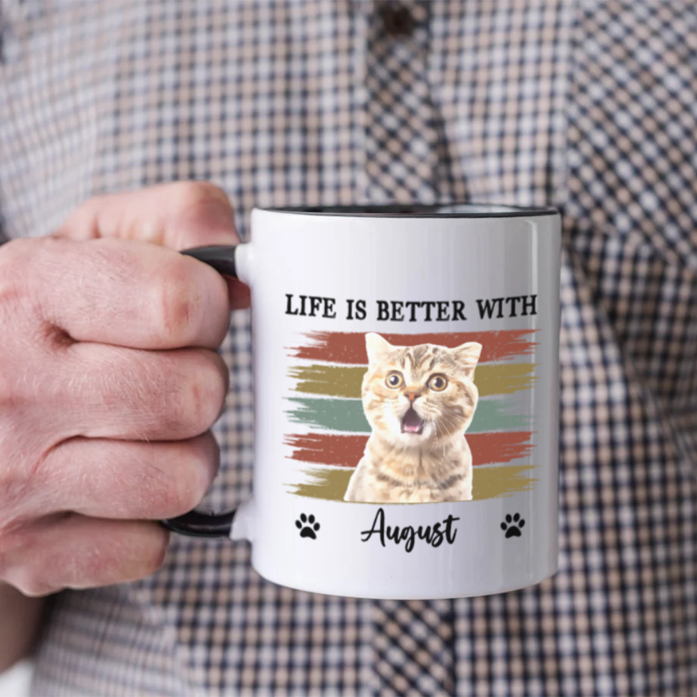 Miah1499 Life Is Better With Pet-Personalized Custom Coffee Mug