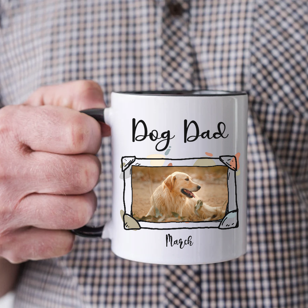 ETT2906 Dog Parents Photo Upload-Personalized Custom Accent Mug
