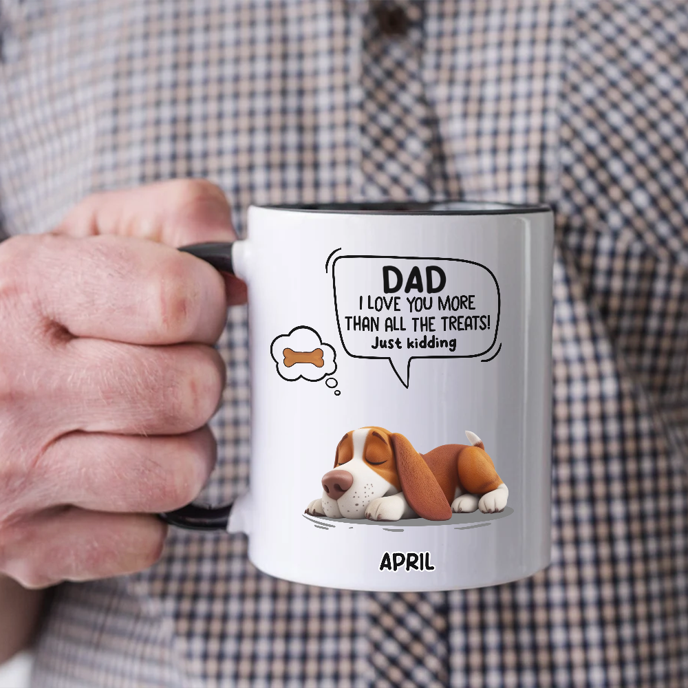 Miah1478 I Love You More Than All The Treats Just Kidding-Personalized Custom Accent Mug