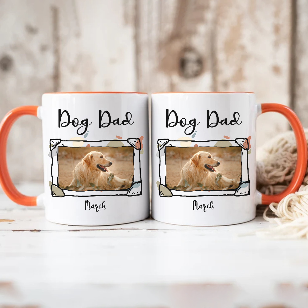 ETT2906 Dog Parents Photo Upload-Personalized Custom Accent Mug