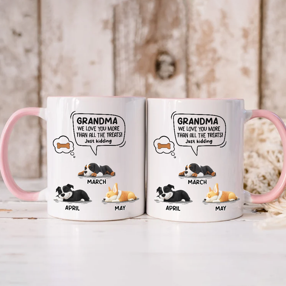 Miah1478 I Love You More Than All The Treats Just Kidding-Personalized Custom Accent Mug