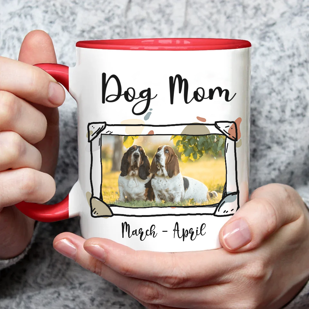 ETT2906 Dog Parents Photo Upload-Personalized Custom Accent Mug