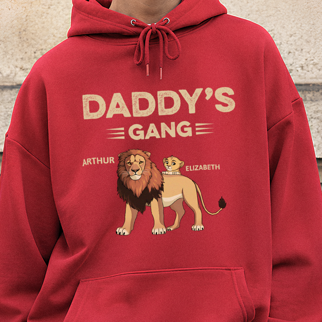 VPST06 Daddy's Gang - Personalized Custom T-shirt Hoodie