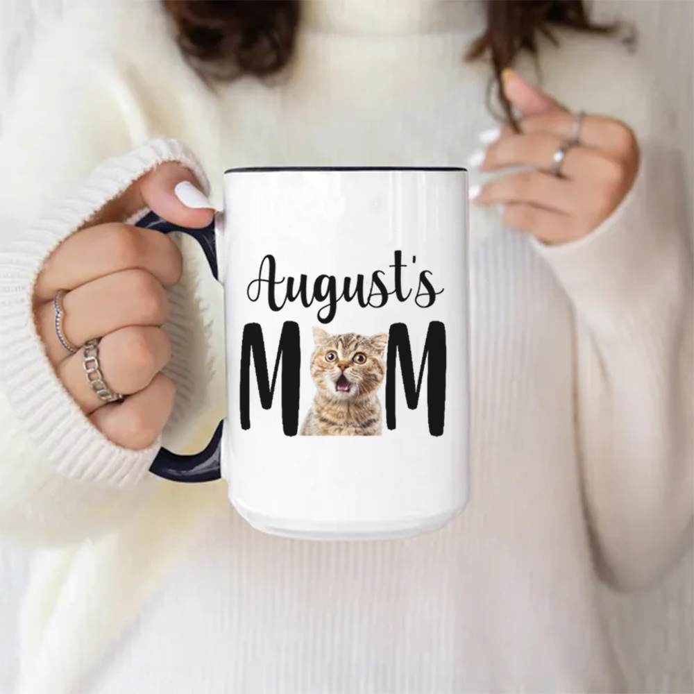 Miah1498 Custom Pet Face Dad Mom-Personalized Custom Coffee Mug