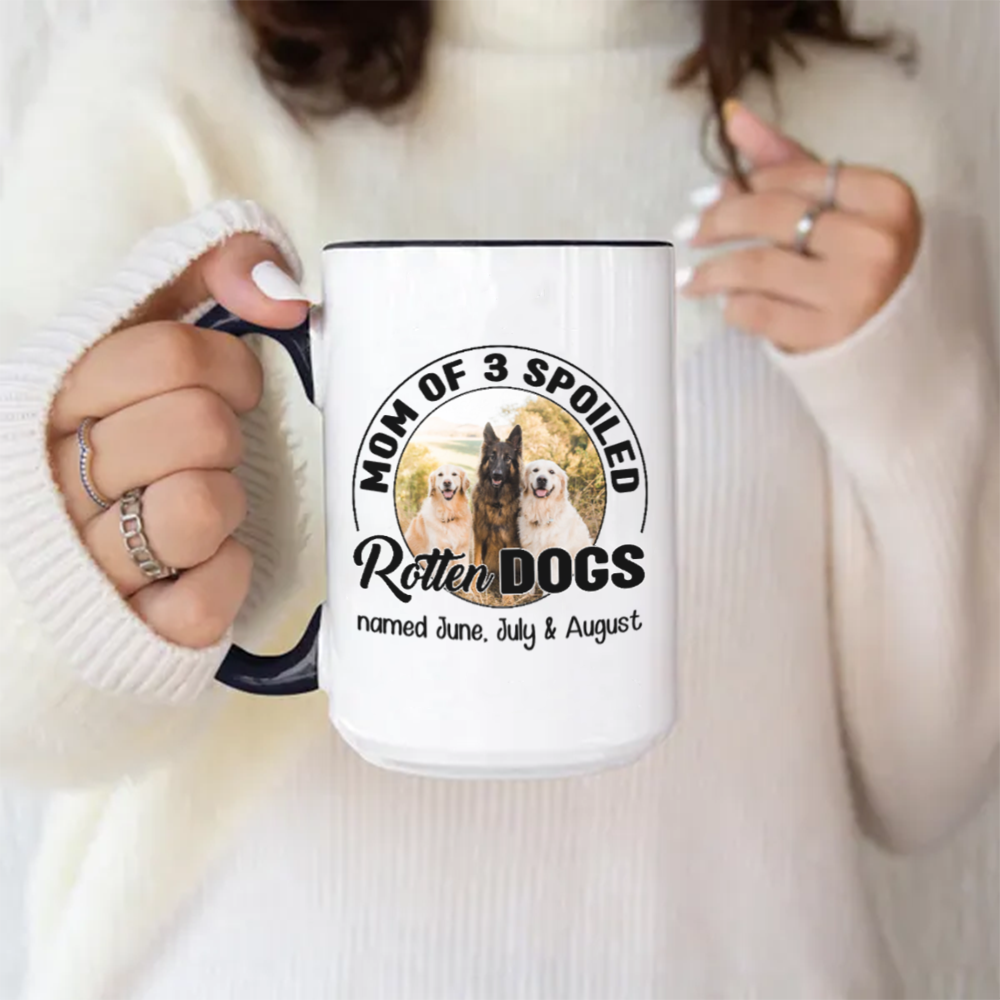 Miah1505 Dad Mom Of A Spoiled Rotten Pet-Personalized Custom Coffee Mug