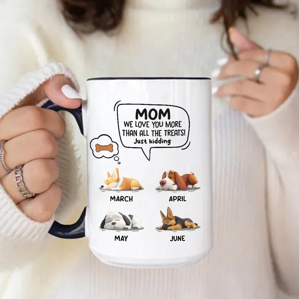 Miah1478 I Love You More Than All The Treats Just Kidding-Personalized Custom Accent Mug