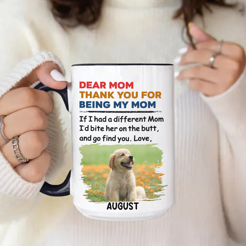 Miah1471 Thank You For Being My Mom Dad-Personalized Custom Accent Mug