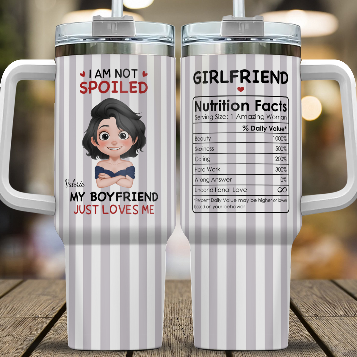 VPST68 I'm Not Spoiled My Husband Just Loves Me - Personalized Custom Tumbler