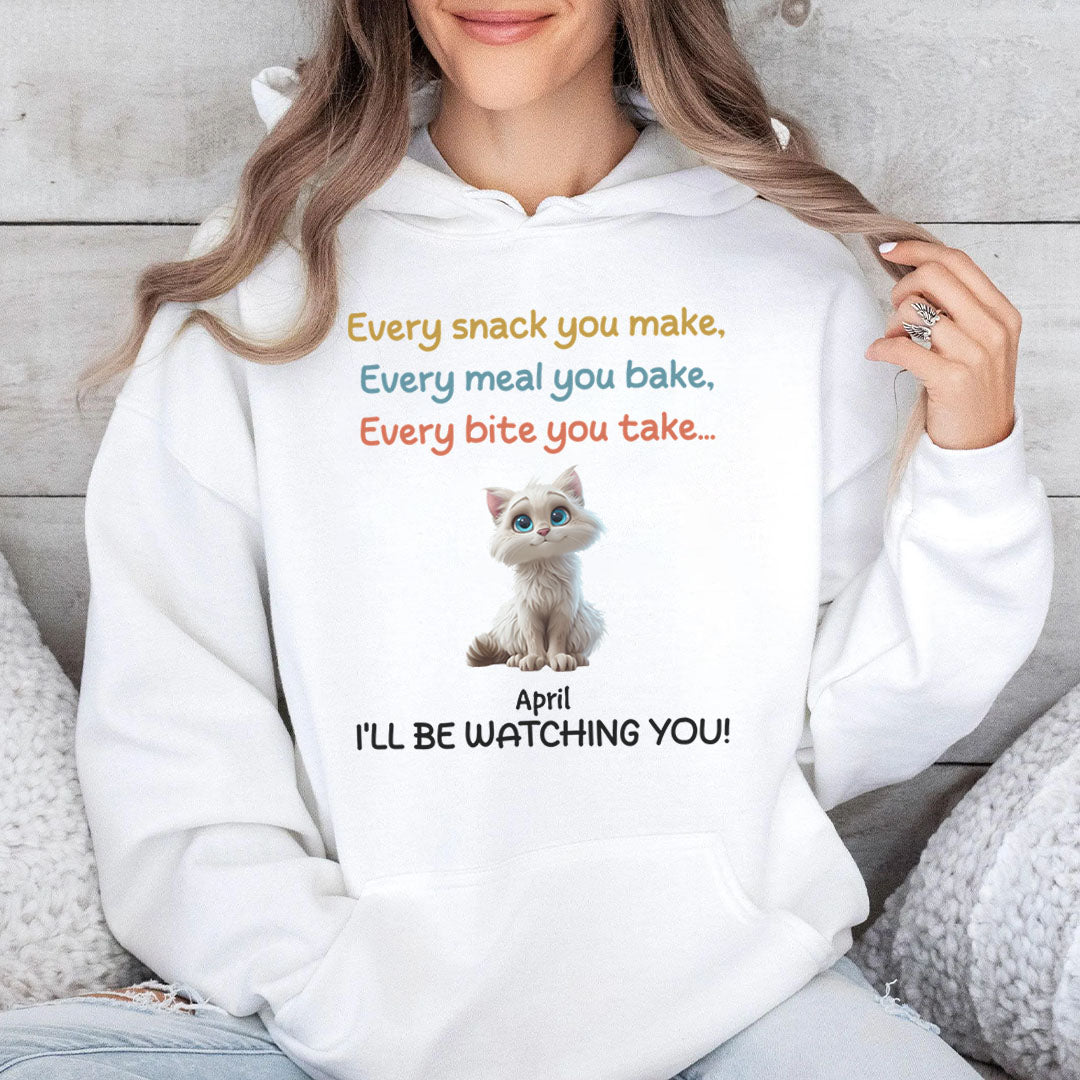 PST62 I'll Be Watching You Cat Lover - Personalized Custom T-shirt