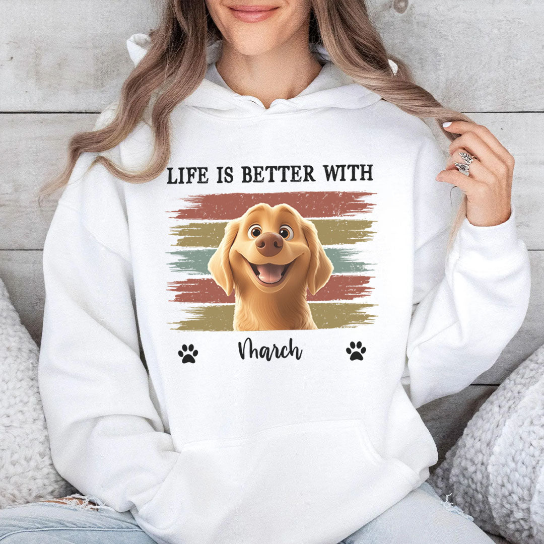 Miah1499 Life Is Better With Pet - Personalized Custom T-shirt