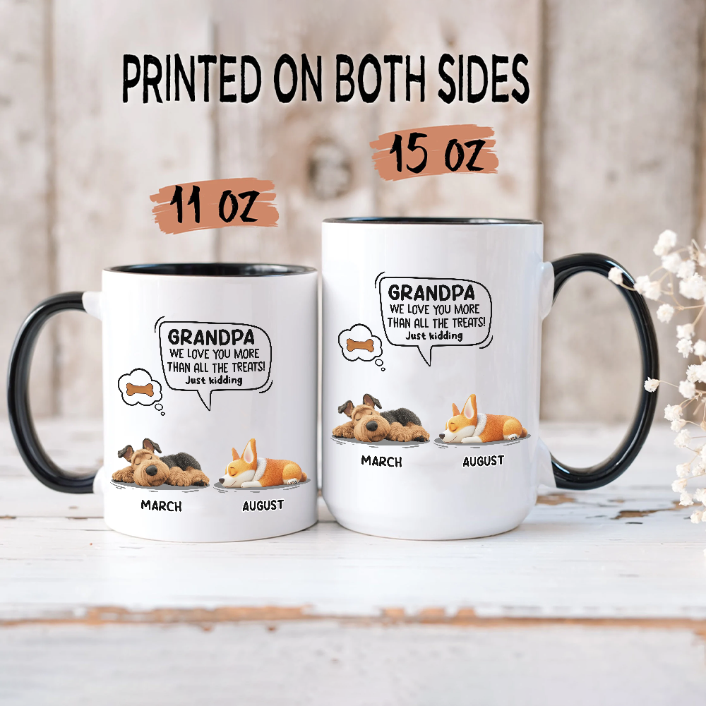 Miah1478 I Love You More Than All The Treats Just Kidding-Personalized Custom Accent Mug