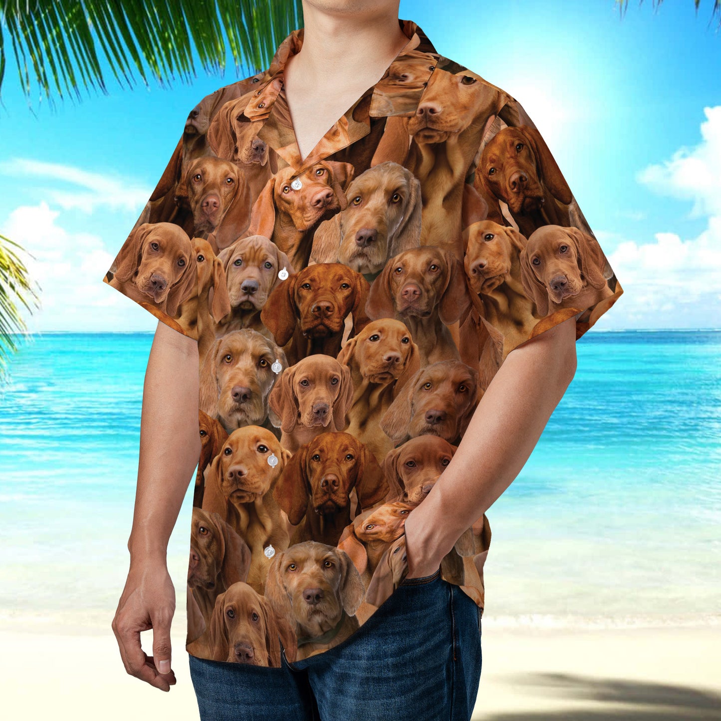 PSAH33 Vizslas Hawaiian Shirt