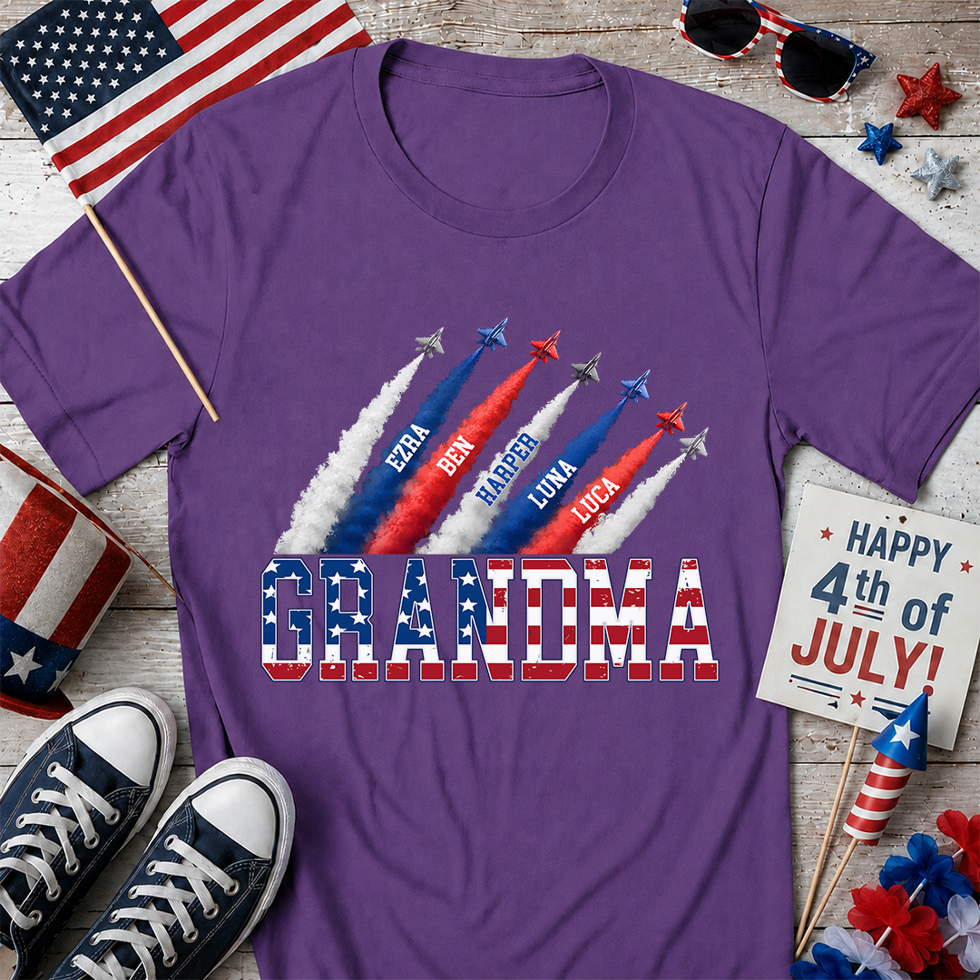 VPST29 American Flag Mom Mama - Personalized T-shirt Hoodie