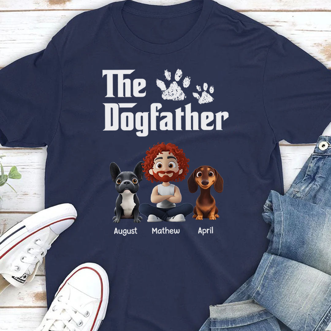 PST89 The Dogfather Dog Lover - Personalized Custom T-shirt