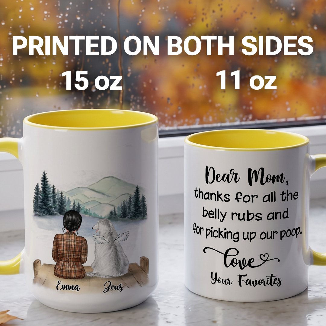 MPST20 Fur Mama Dog Lover - Personalized White Mug Accent Mug