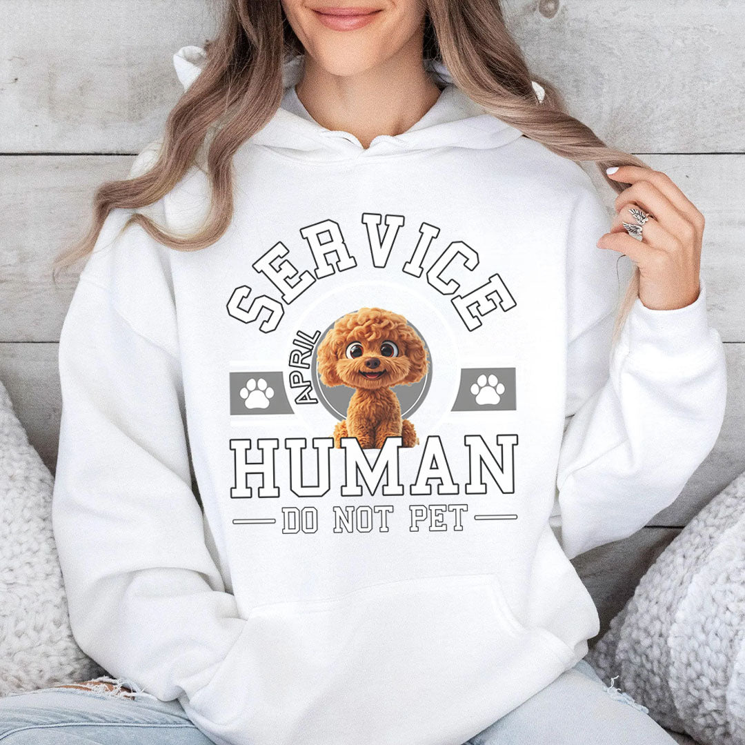 PST87 Dog Service Human Do Not Pet - Personalized Custom T-shirt