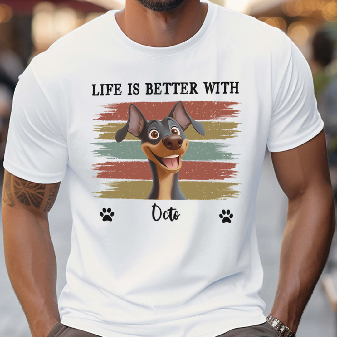 Miah1499 Life Is Better With Pet - Personalized Custom T-shirt
