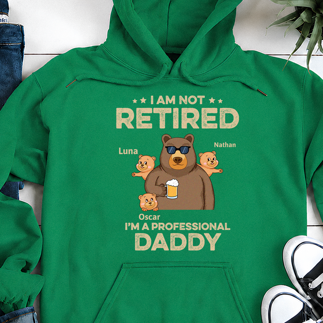 VPST05 I'm Not Retired I'm A Professional Grandpa - Personalized Custom T-shirt Hoodie