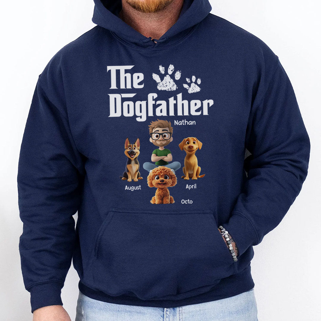 PST89 The Dogfather Dog Lover - Personalized Custom T-shirt