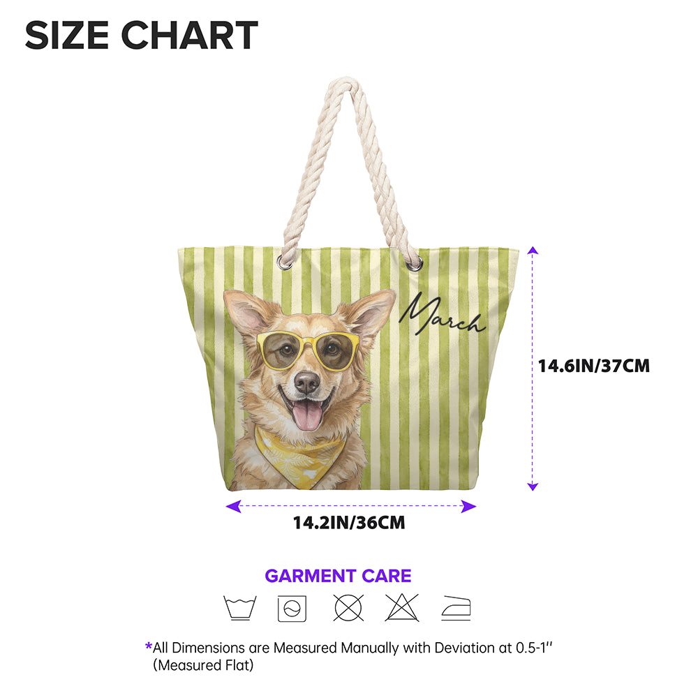 PST236 Photo Upload Pet's Lover - Personalized Beach Bag