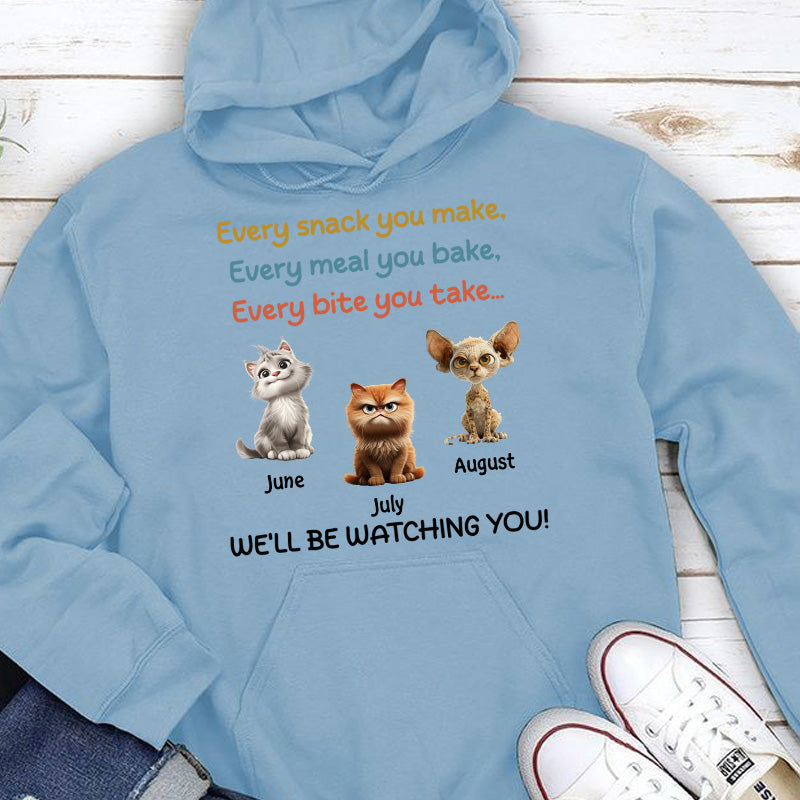 PST62 I'll Be Watching You Cat Lover - Personalized Custom T-shirt