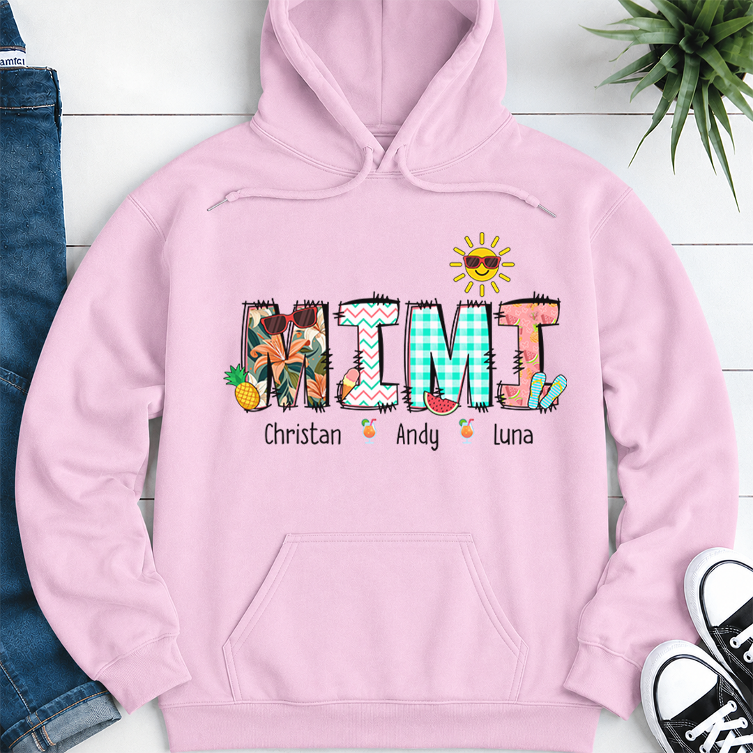 VPST46 Mimi Grandma Summer - Personalized T-shirt Hoodie