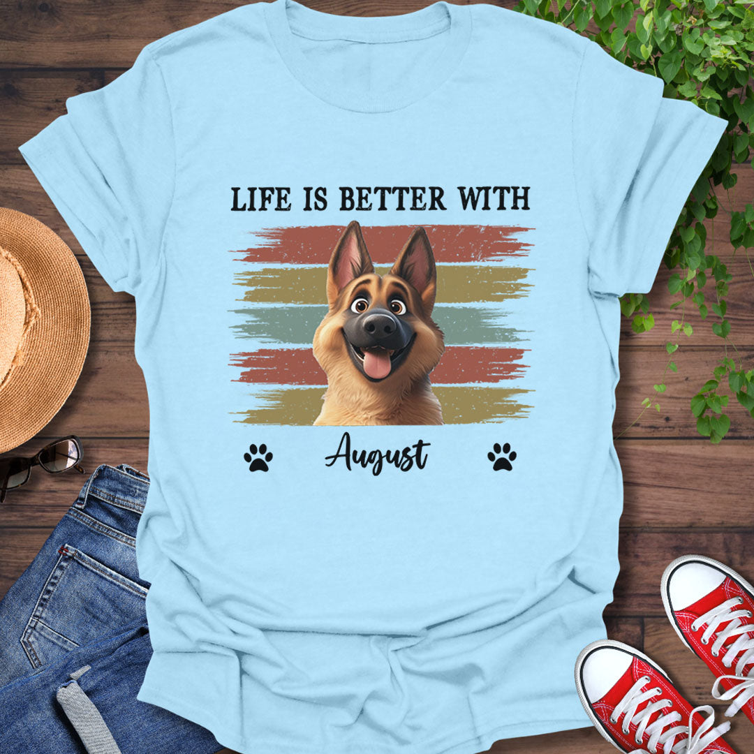 Miah1499 Life Is Better With Pet - Personalized Custom T-shirt