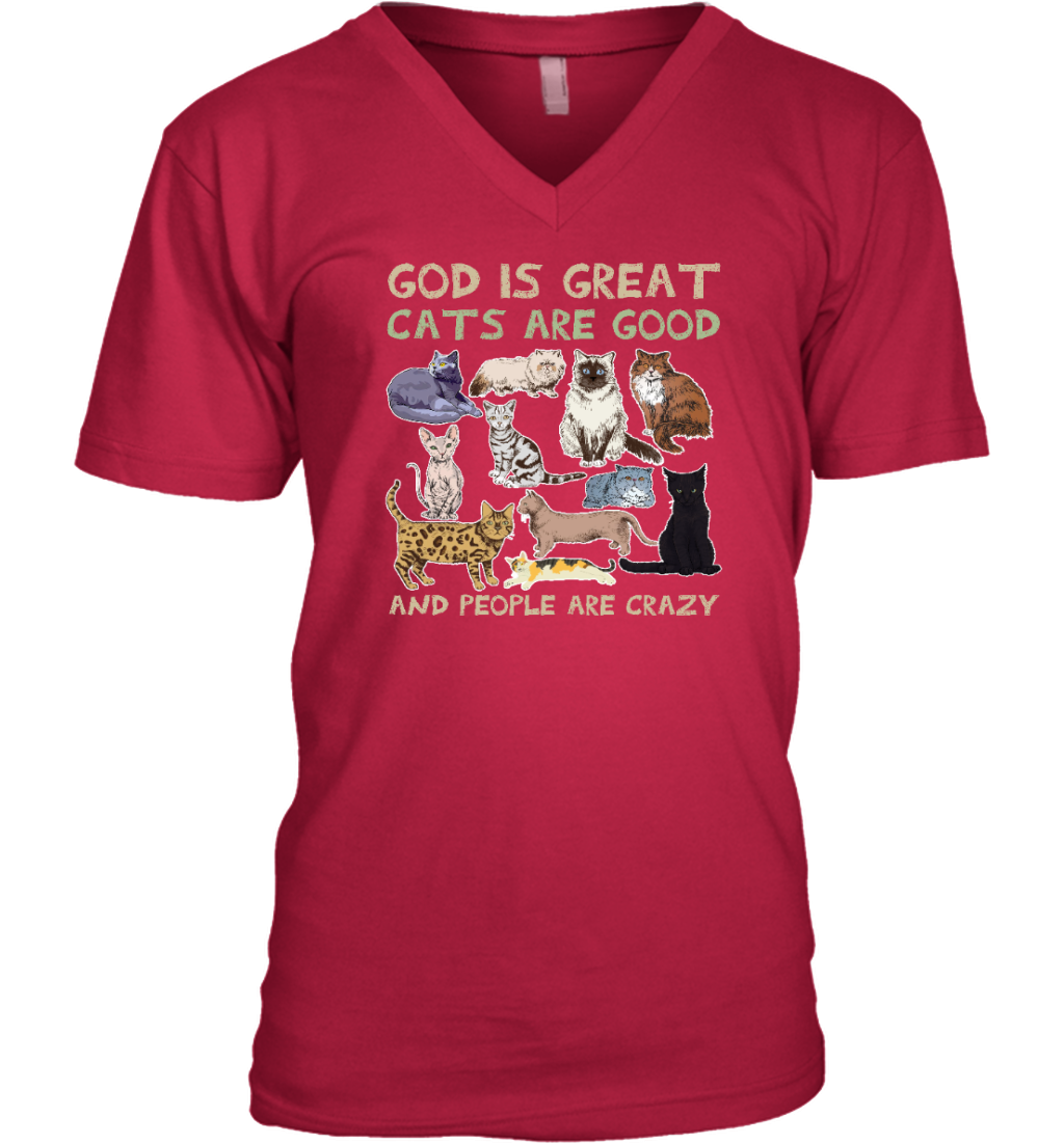 ETT789 God Is Great Cats Are Good And People Are Crazy
