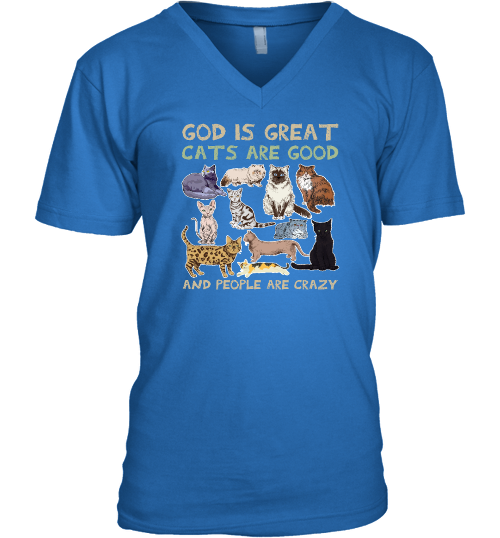 ETT789 God Is Great Cats Are Good And People Are Crazy