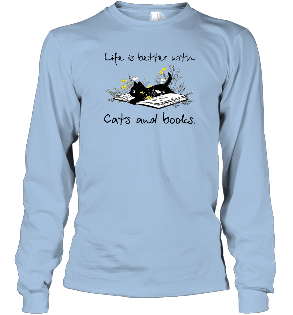 ETT604 Life Is Better With Cat And Books