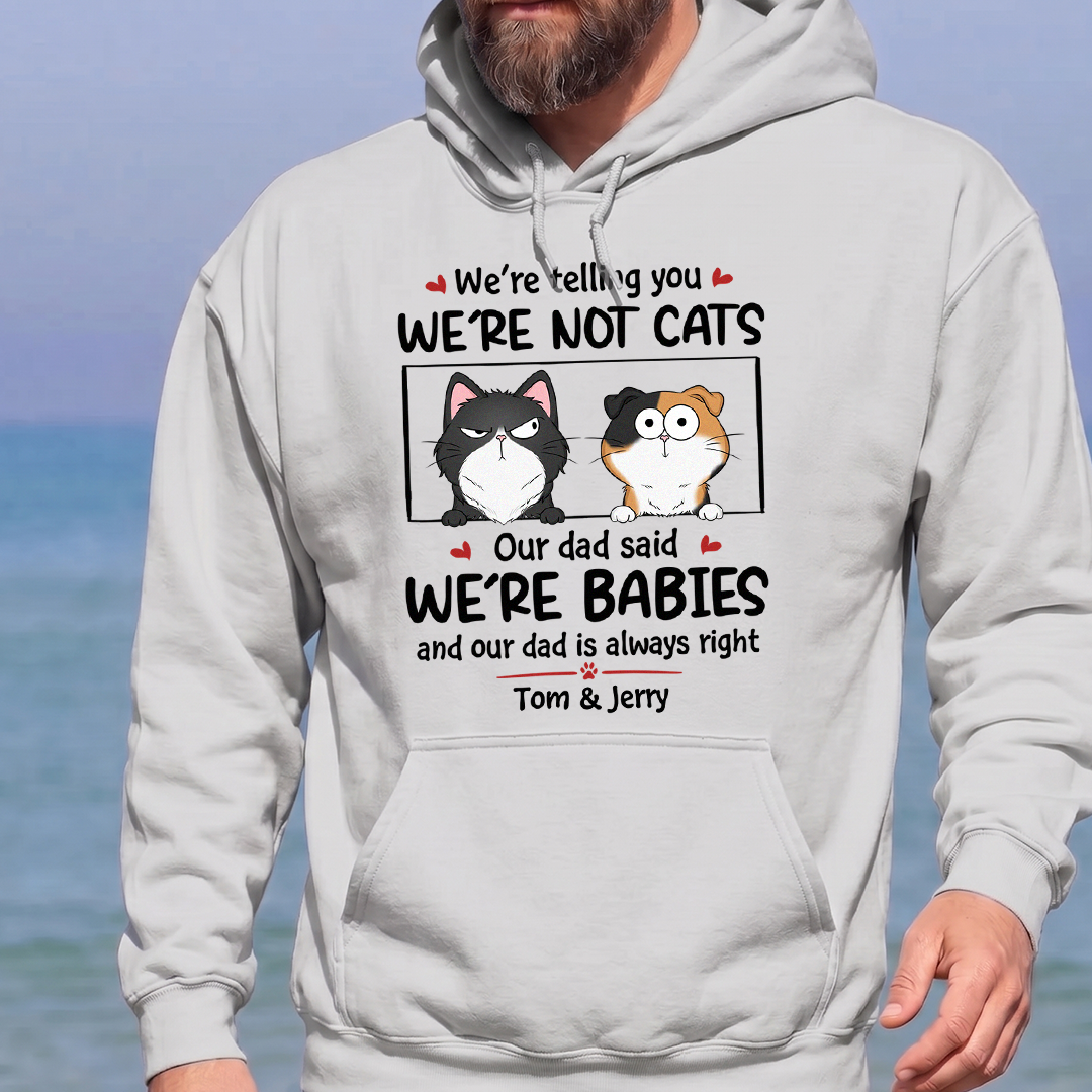 VPST23 I'm Not A Cat I'm A Baby - Personalized T-shirt Hoodie