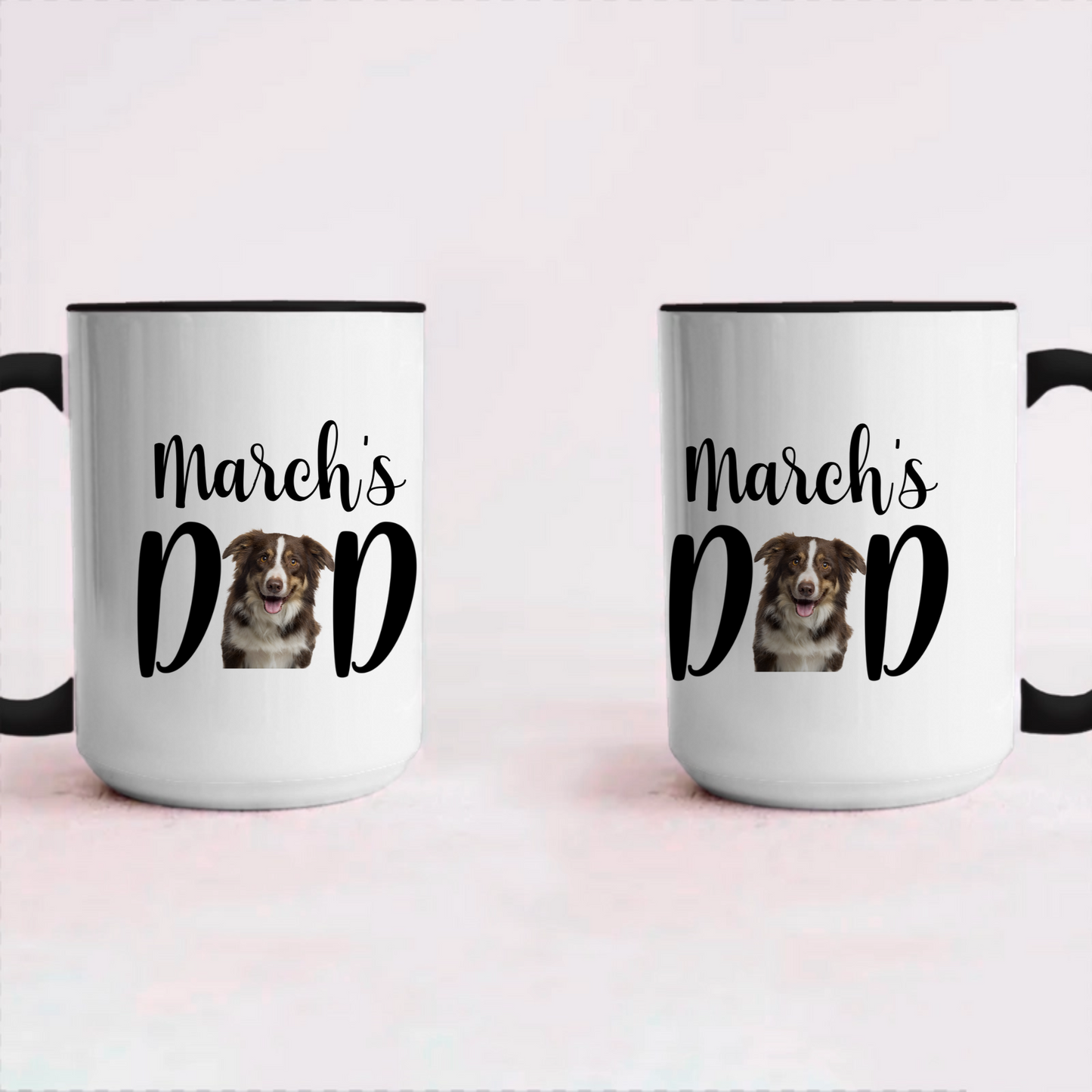 Miah1498 Custom Pet Face Dad Mom-Personalized Custom Coffee Mug