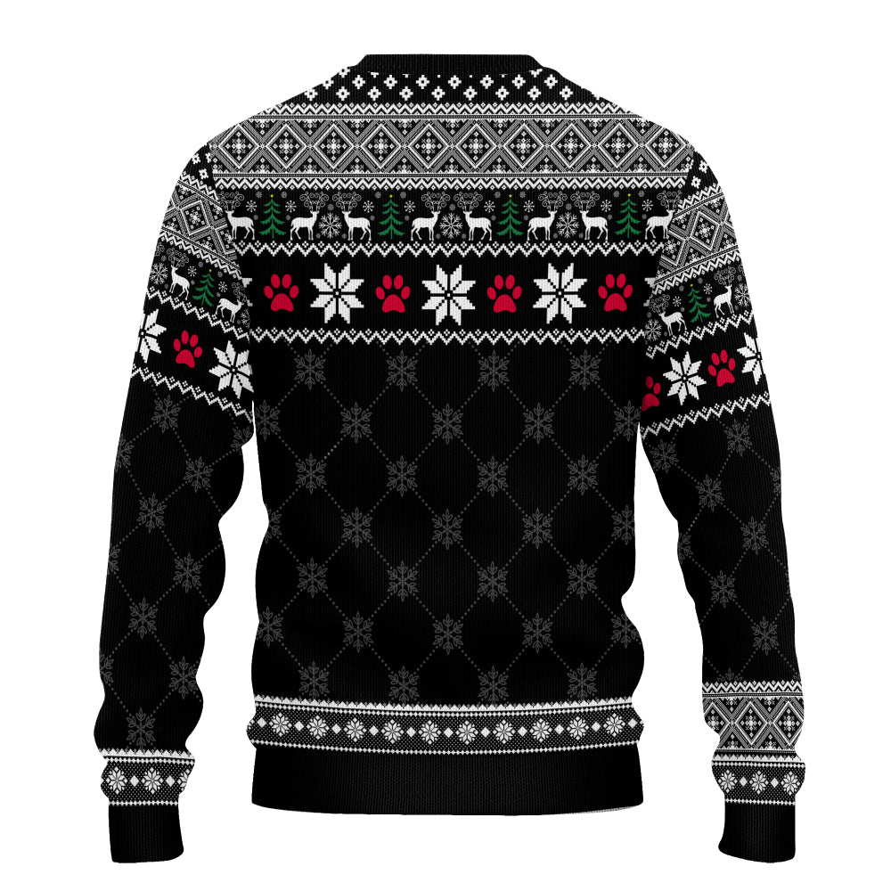 PSTS07 Meowy Catmas Cat Dad Xmas - Personalized Custom Sweater
