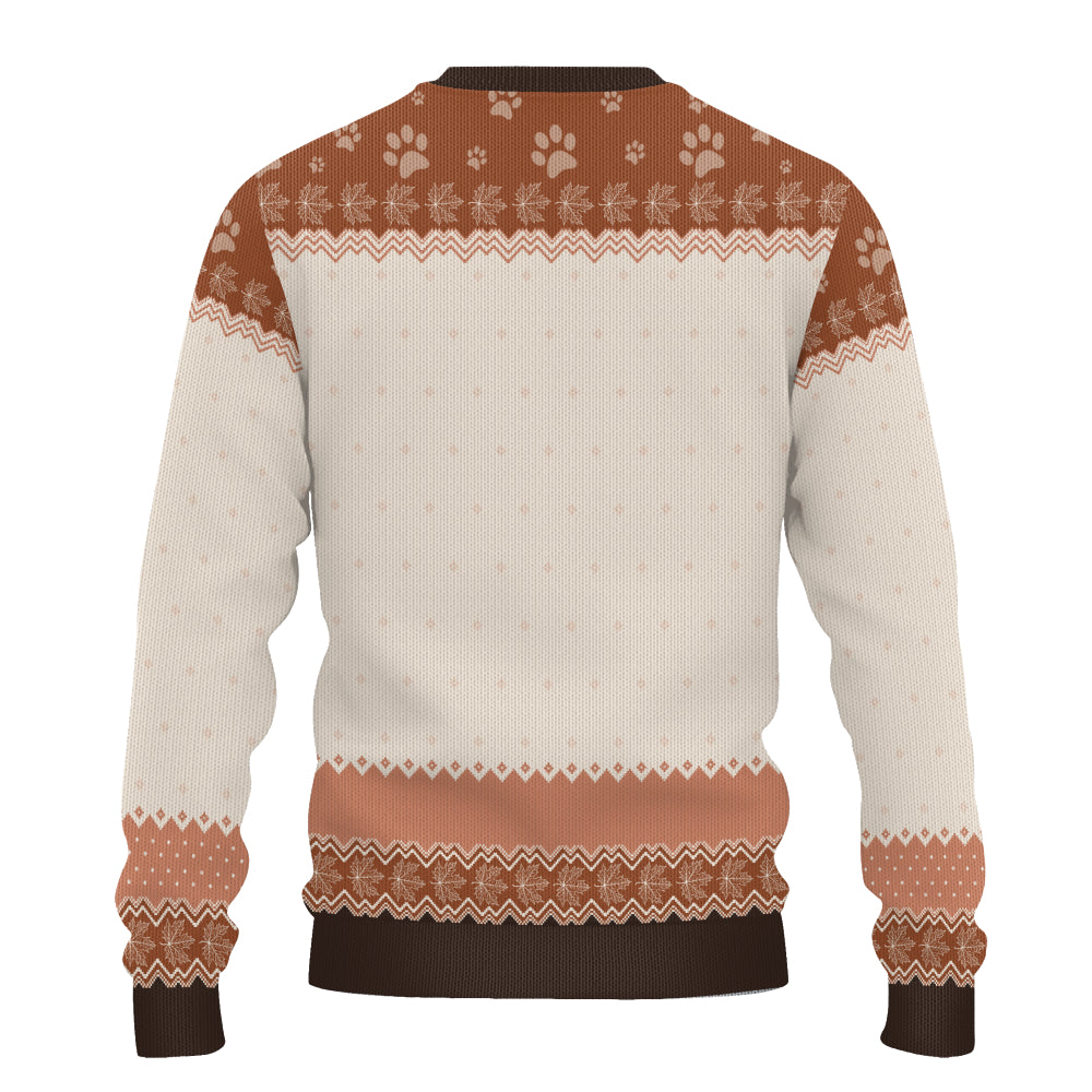 PSTS20 Dog Dad Autumn Leave - Personalized Custom Sweater