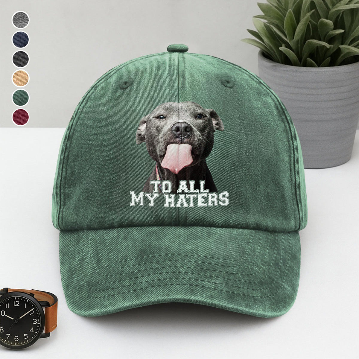 PSC16 To All My Haters - Wash Denim Cap