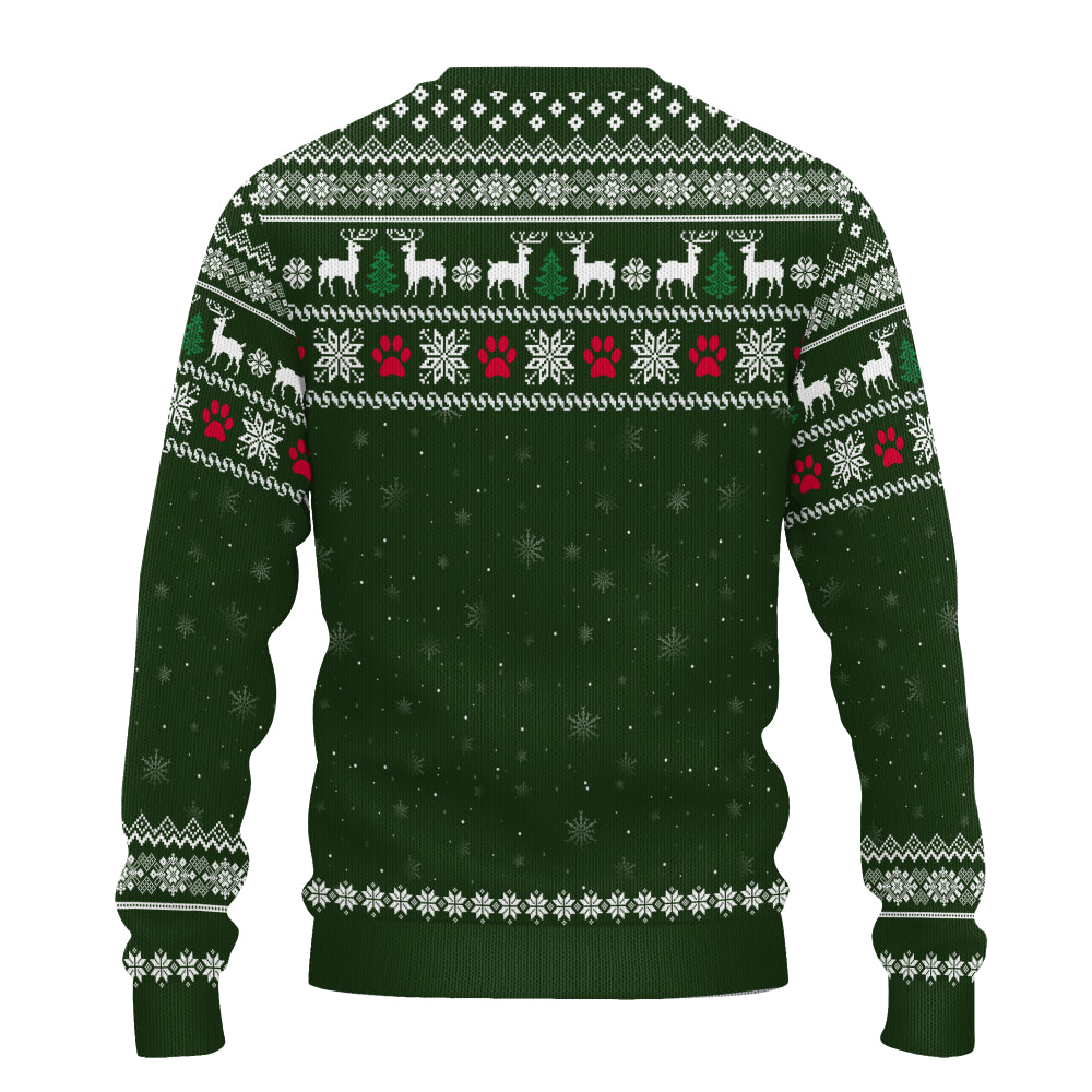 PSTS36 Cat Dad Christmas Pattern - Personalized Custom Sweater