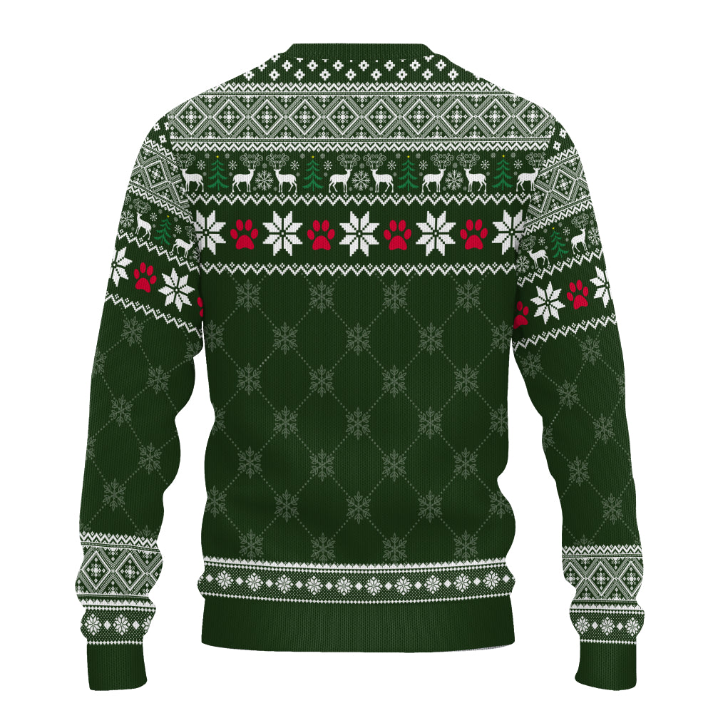 PSTS06 Fur Mom Happy Pawlidays Xmas - Personalized Custom Sweater