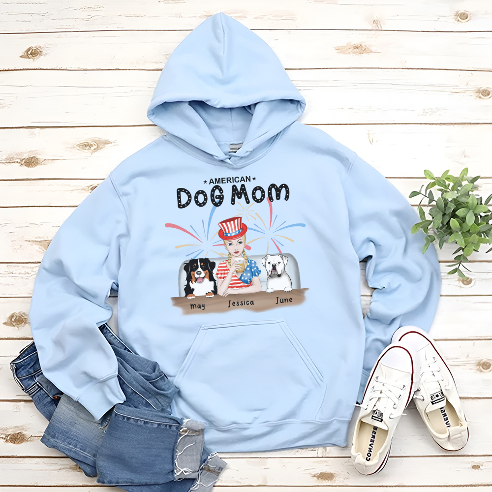 PST25 American Dog Mom Full Color Frontal 14 Dogs