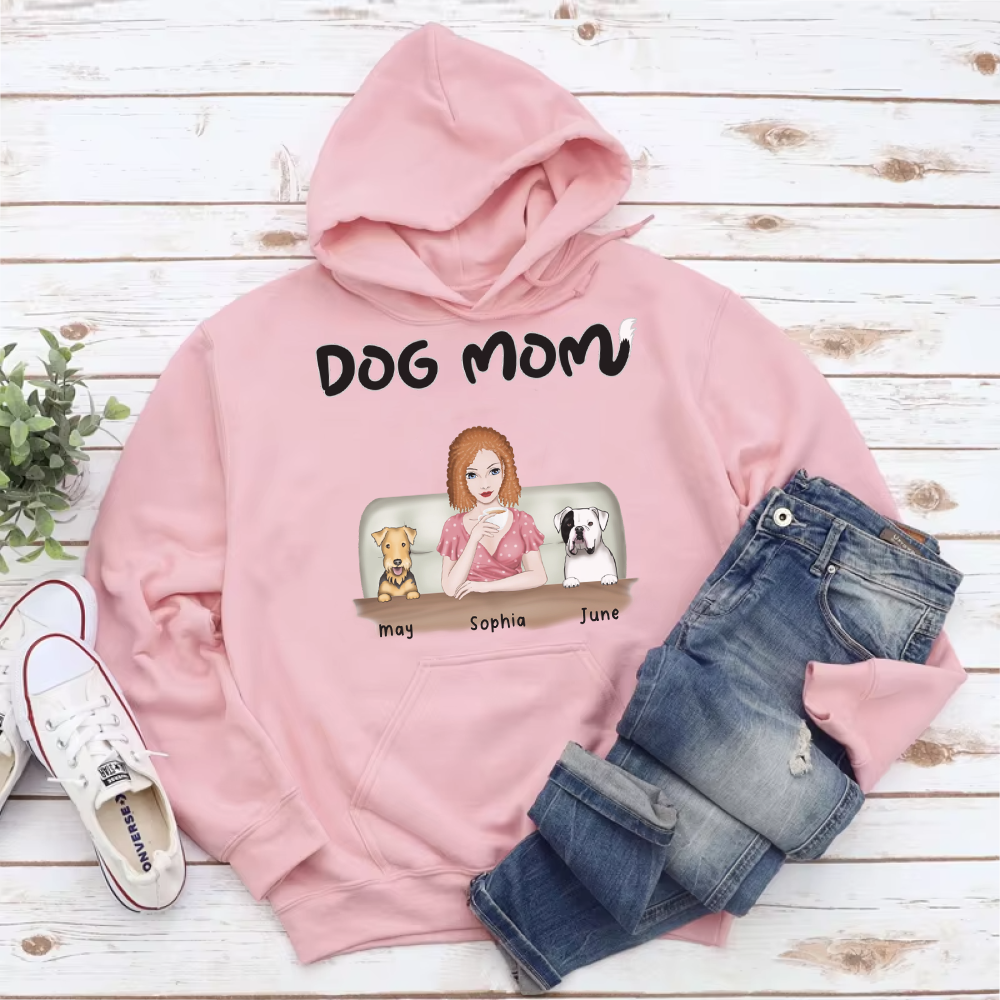 PST31 Dog Mom Frontal Full Color Female 4 Dogs