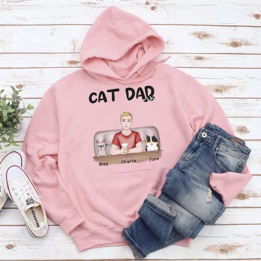 PST15 Cat Dad - Frontal Full Color - Male 4 Cats