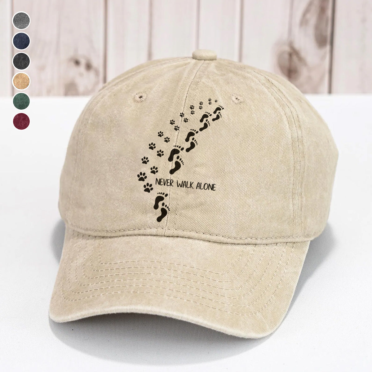 PSC26 Never Walk Alone - Wash Denim Cap
