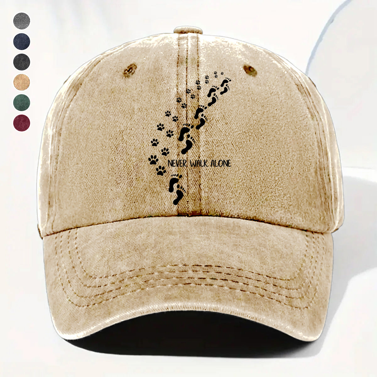 PSC26 Never Walk Alone - Wash Denim Cap
