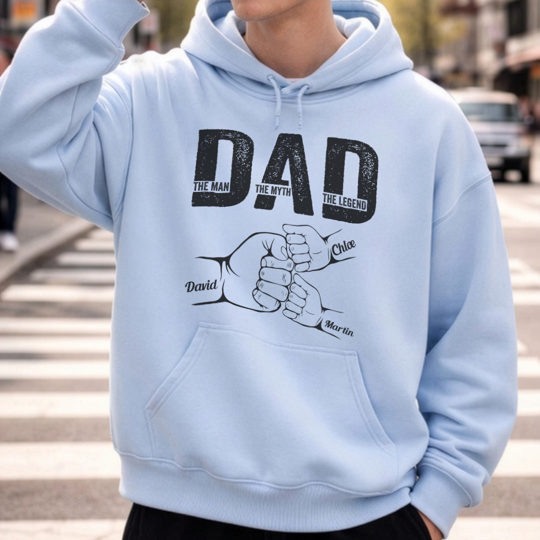 UPST30 Happy Father's Day The Man The Myth The Legend - Personalized Custom T-shirt Hoodie