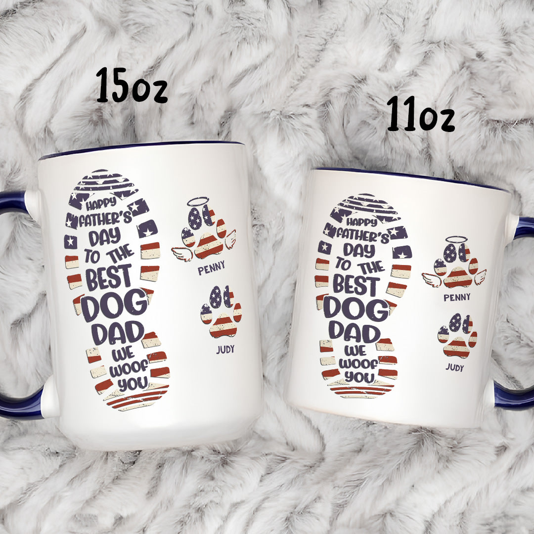 UPST39 Happy Father's Day To The Best Dog Dad - Personalized White Mug Accent Mug